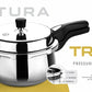 Litex Triply Stainless Steel Pressure Cooker, Induction Compatible, Outer Lid with Safety Lock, Stay-Cool Handles, 5-Year Warranty