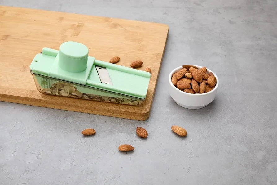 Max Senso Nutty Dryfruits Cutter with Container, Durable Almond Cutter and Slicer, Chocolate Cutter, Butter Slicer, Simple & Efficient Nuts Cutter for Cashews/Pista/Almond 