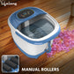 Lifelong LLM801 500W Electric Foot Massager Spa Machine With 8 Manual Rollers