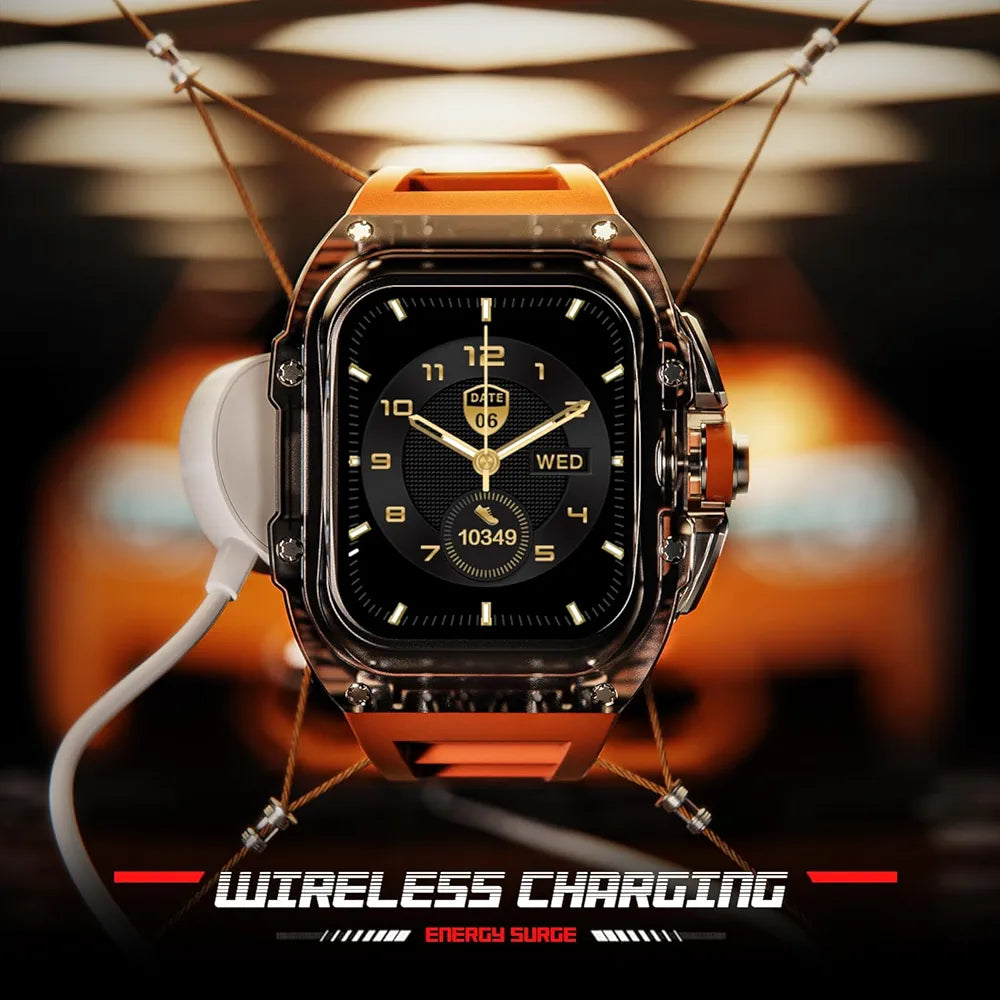 Fire-Boltt Diablo 1.95" Full IPS Touch Screen with a high Resolution 320 * 385 Pixel, 360 Health Monitoring, Wireless Charging Rugged Casing with Always On Display