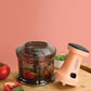 Max Senso Twirl Push Chopper, Large Vegetable Chopper with 4 Blades, Manual Chopper for Kitchen Use with Anti-Skid Base/Unbreakable Body/BPA Free  Orange