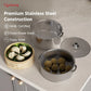 Lifelong 2-Tier Steamer/Momo/Modak Maker | Induction Compitable with Glass Lid & Riveted Handles | 20 cm Stainless Steel Multi-Purpose Cooking Steamer 