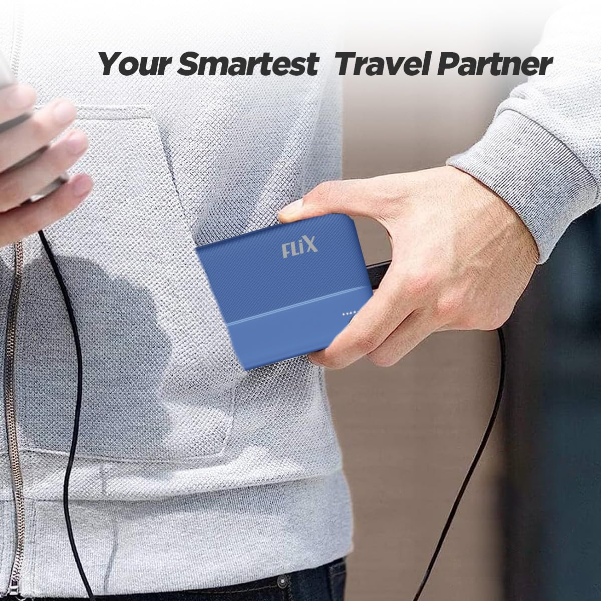 FLiX UltraCharge 20,000mAh QCPD Power Bank,USB C/B Input,Tripple Output 22.5W