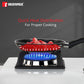Bergner Essential Plus 5 Layer Marble Non Stick Frypan, 24 cm, Induction Base, Food Safe , Thickness 2.8mm, 1 Year Warranty, Black