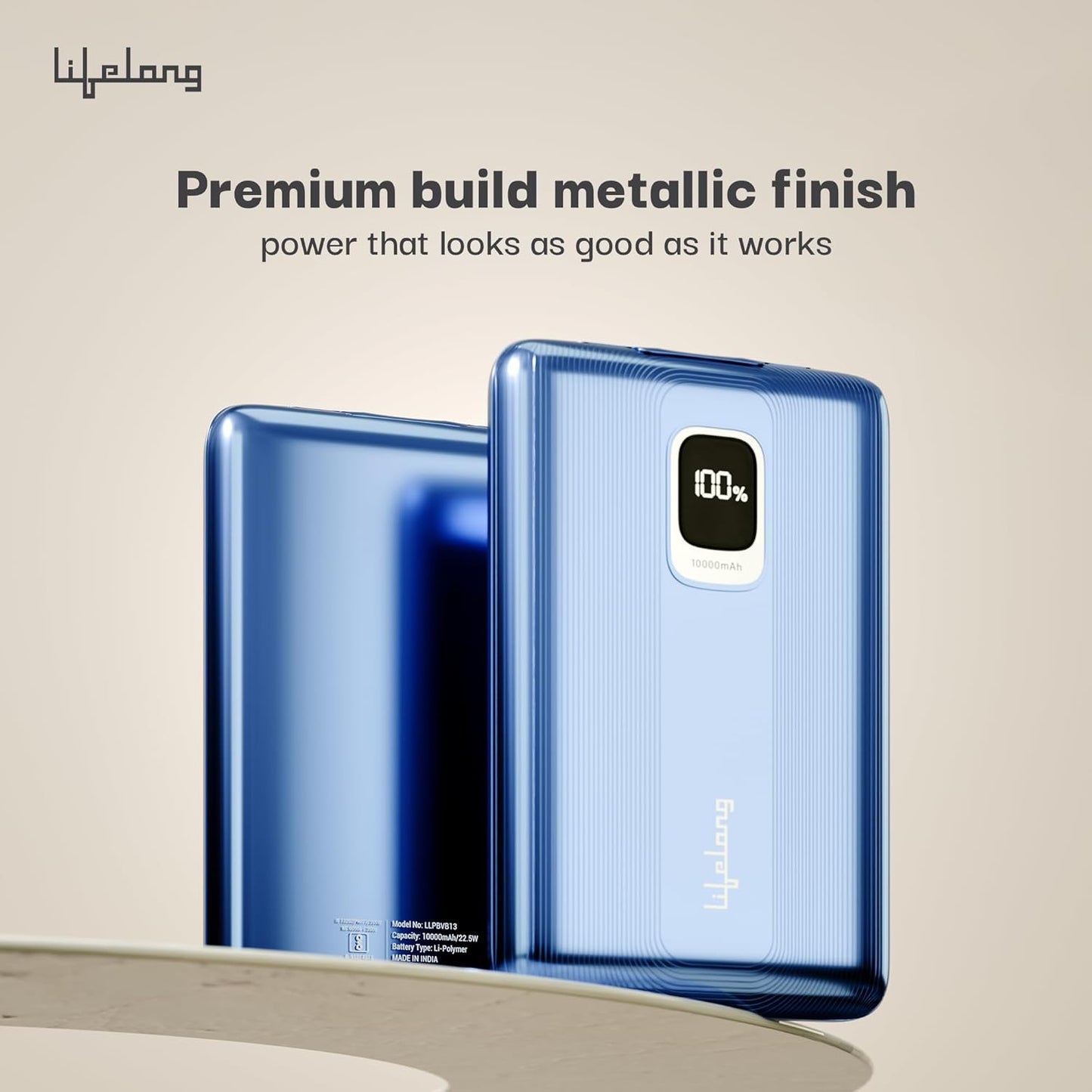 Lifelong Snapcharge 10000mAh Power Bank - Quick Charge 3.0