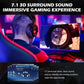 EKSA E900Pro Gaming Wired Over Ear Headphones with Virtual 7.1 Surround Sound, Noise Cancelling with Mic & Led, Compatible with PC, PS4, PS5, Xbox One