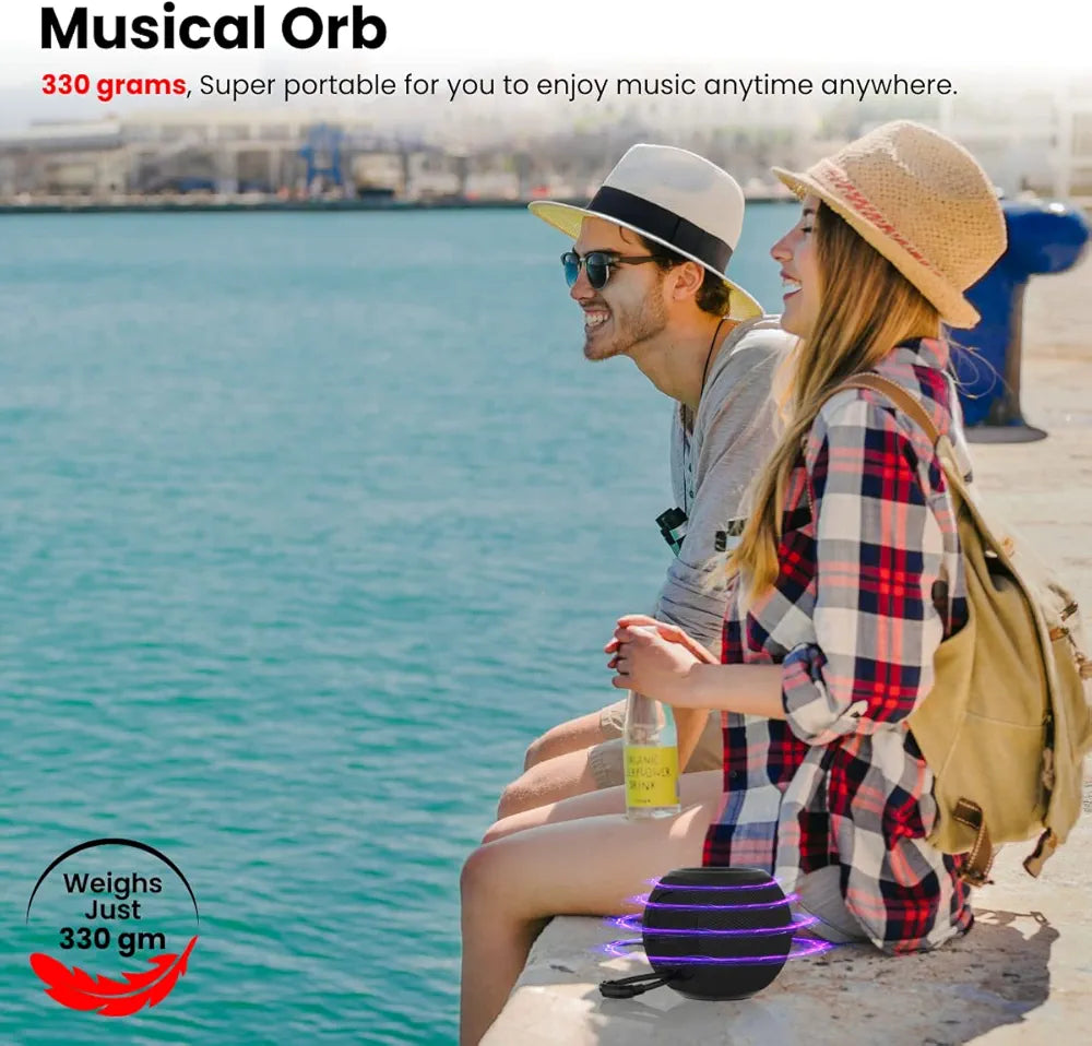 Portronics Resound 5W Bluetooth 5.3 Wireless Speaker with FM Radio, TWS Function, Multicolor LED Lights, 6-8 Hrs Playtime