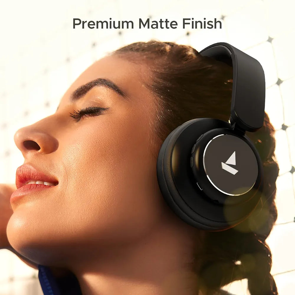 boAt Rockerz 450, 15 HRS Battery, 40mm Drivers, Padded Ear Cushions, Integrated Controls, Dual Modes, On Ear Bluetooth Headphones, Wireless Headphone with Mic 