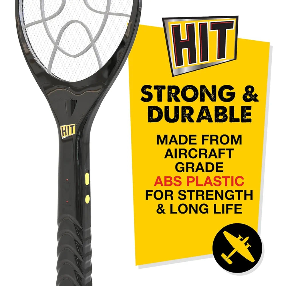 HIT Anti Mosquito Racquet Rechargeable Insect Killer Bat with LED Light