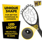 HIT Anti Mosquito Racquet Rechargeable Insect Killer Bat with LED Light