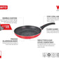 Wellberg Granito Press Aluminium Non Stick Frypan, 24cm, Induction Base, Red