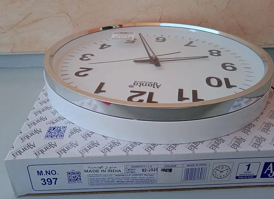 Ajanta Quartz Ajanta Abstract Quartz Analog Wall Clock