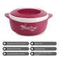 CELLO Sapphire Insulated Inner Steel Casserole Set of 3, Pink  | Hot Box for Kitchen | Hot Pot | Chapati Box | Locks in The Cold & Heat for Long | Serving Bowl with Lid |