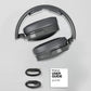 Skullcandy Hesh ANC Smartchoice Active Noise Cancelling Wireless Headphones with 40mm Drivers, 22Hr Playtime + Rapid Charge, Flat-Folding and Collapsible,Light Weight,Work with Android and iOS- Black