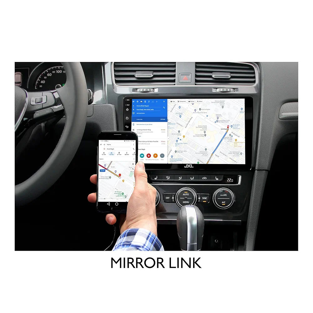 JXL 9 Inch Car Andriod Double Din Player 2GB/32GB Quad Core Processor1280P HD Screen, Latest Android Version 12 BT 5.0, Wi-Fi, GPS, USB 2.0, Navigation 2GB/32GB