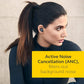 Jabra Elite Active 75t Earbuds - Active Noise Cancelling Wireless Sports Earbuds with Long Battery Life - in Ear True Wireless Sports Earphones for Calls and Music - Navy