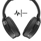 Skullcandy Hesh ANC Smartchoice Active Noise Cancelling Wireless Headphones with 40mm Drivers, 22Hr Playtime + Rapid Charge, Flat-Folding and Collapsible,Light Weight,Work with Android and iOS- Black