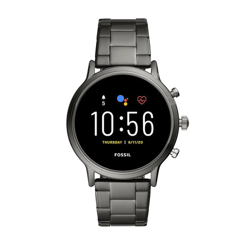Fossil Gen 5 Carlyle Stainless Steel Touchscreen Men's Smartwatch with Speaker, Heart Rate, GPS and Smartphone Notifications - FTW4024