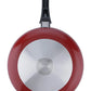 Wellberg Essential Press Aluminium Non Stick Fry Pan, 24 cm, Red