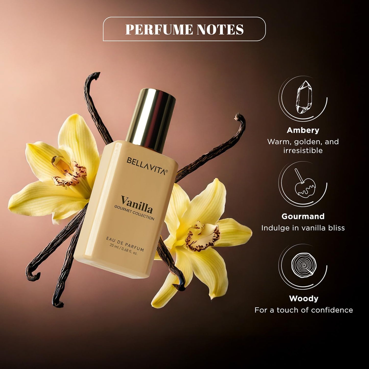 BELLAVITA Gourmet Collection Gift Set 3x20ml | Long Lasting Perfume for Man and Woman
