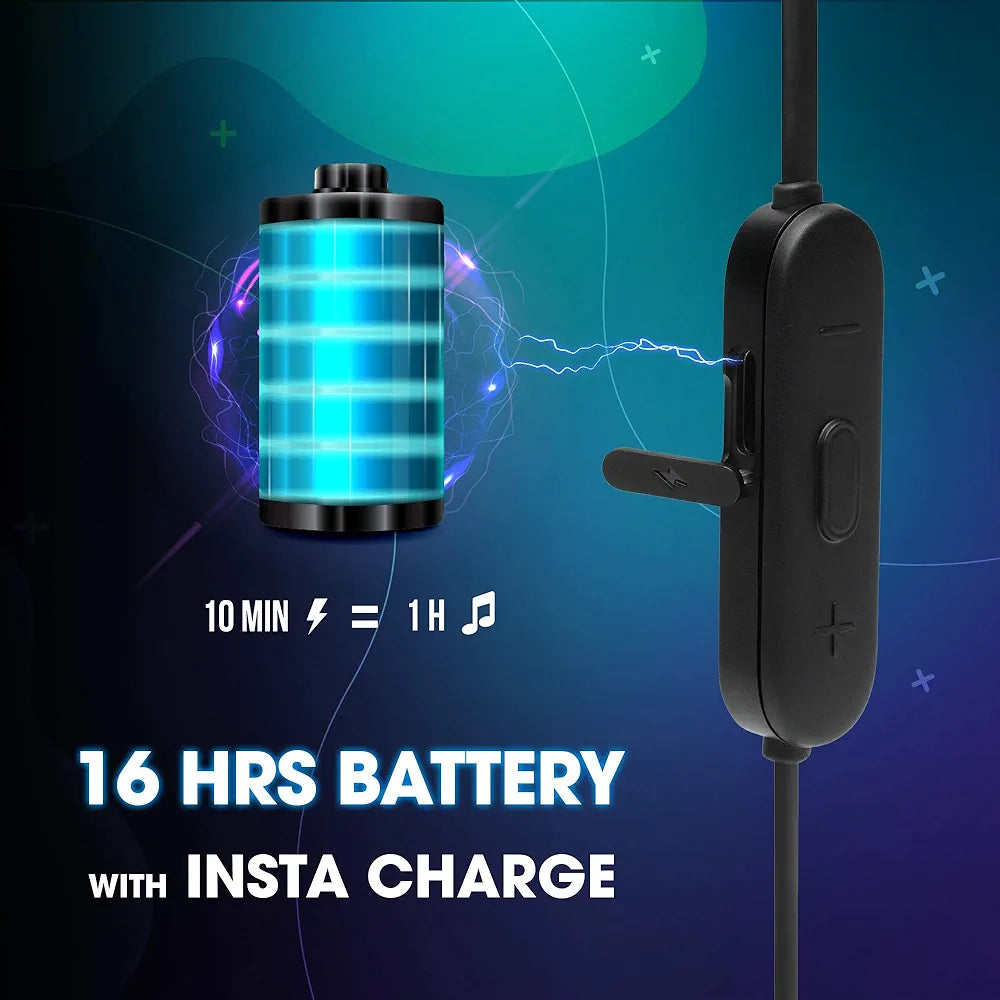 JBL Tune 215BT, 16 Hrs Playtime with Quick Charge, in Ear Bluetooth Wireless Earphones with Mic, 12.5mm Premium Earbuds with Pure Bass, BT 5.0, Dual Pairing, Type C & Voice Assistant Support 