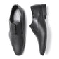 INVICTUS Men Black Textured Oxfords
