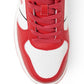 Men Reggie Red Retro Court Sneakers