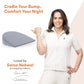 FOVERA Pregnancy Pillow for Pregnant Women | Memory Foam Maternity Pillow Wedge for Supporting Belly, Back During Pregnancy - Provides Soft-Support to The Baby Bump 