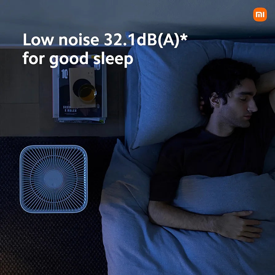 Xiaomi Smart Air Purifier 4, Best Purified Air Delivery Rate 387 m3/hr, True HEPA, traps 99.99% Virus, High coverage: 516 Sq Ft, Fast Purification in 7 Mins, RoHS & Allergy Care Certified, Alexa&GA