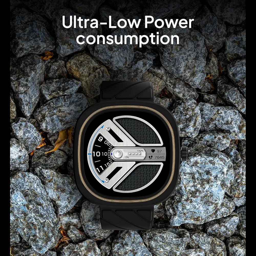 Fire-Boltt Collide 1.32" Display Smartwatch, Bluetooth Calling with Body Shielding Metal Paint, Single BT Connection, BT 2.0 Ultra Low Power Consumption, SpO2 