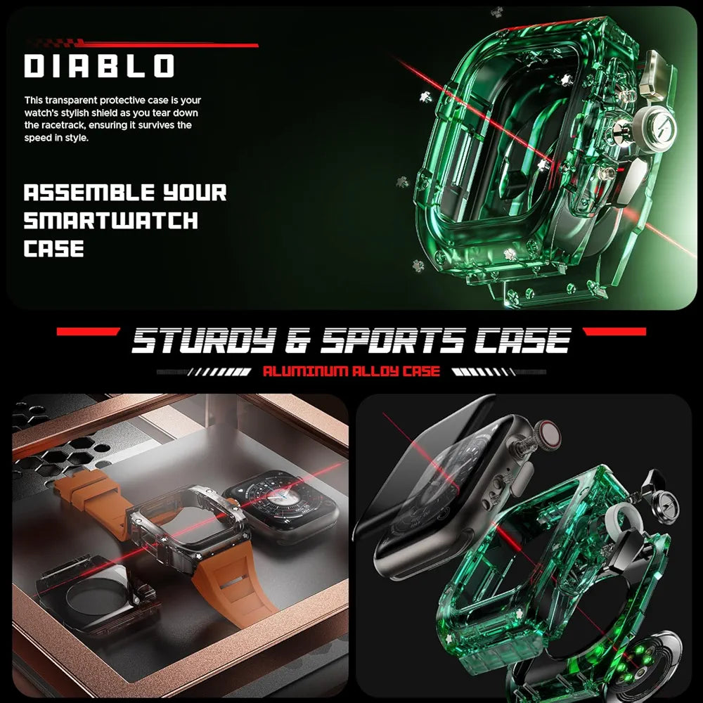 Fire-Boltt Diablo 1.95" Full IPS Touch Screen with a high Resolution 320 * 385 Pixel, 360 Health Monitoring, Wireless Charging Rugged Casing with Always On Display