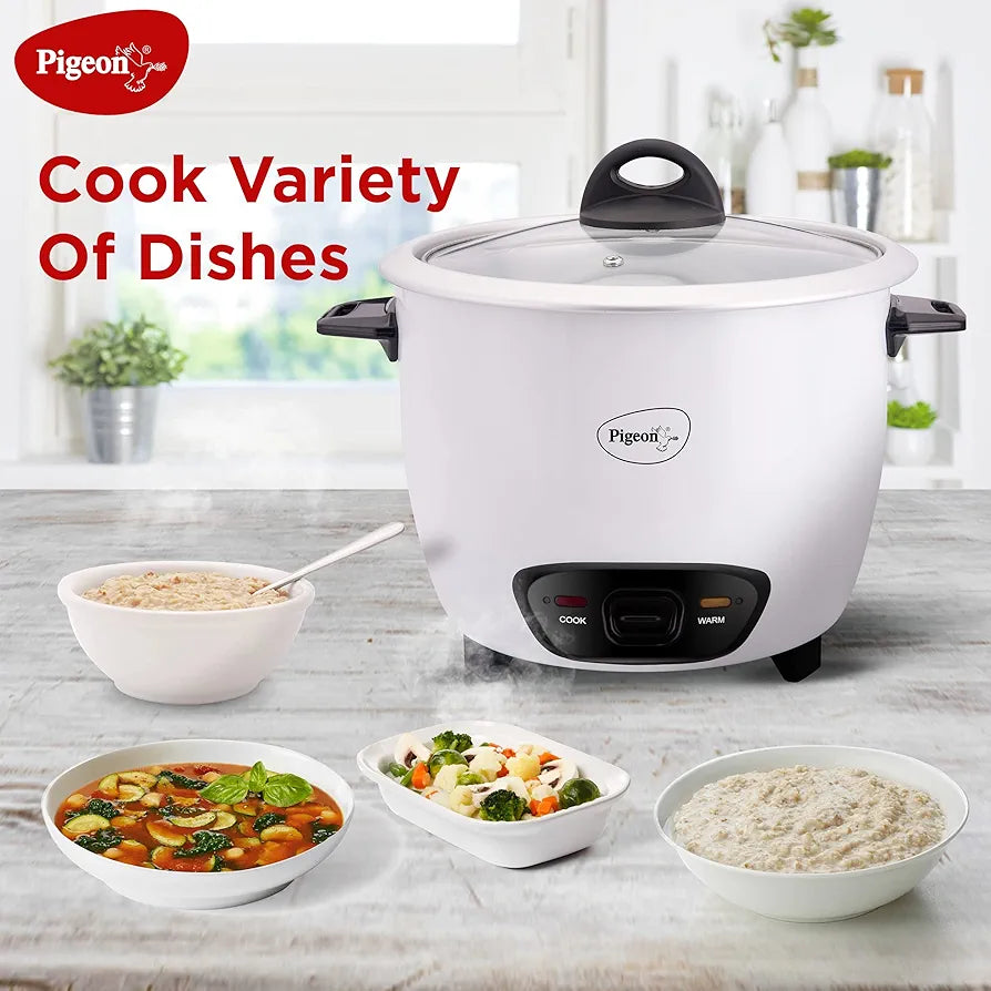  Pigeon by Stovekraft Joy 1.0 SDX 1-Liter 400-Watt Rice Cooker 