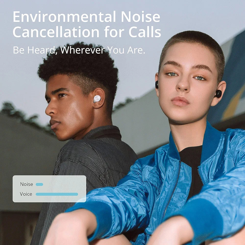 DIZO GoPods D, True Wireless in Earbuds with Enviornment Noise Cancellation, Bluetooth Headset 