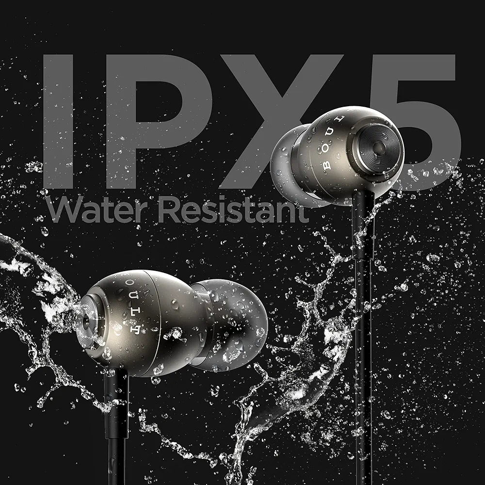 Boult Audio BassBuds Storm-X in-Ear Wired Earphones with Mic and Full Metal Body for Extra Bass & HD Sound 