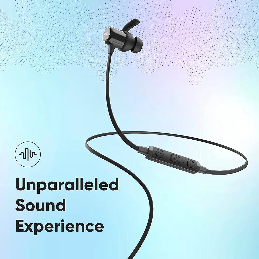 Mivi ThunderBeats 2 Upgraded Audio Bluetooth Wireless in Ear Earphones with Superior Sound, Powerful Bass, 14 Hours Playtime, Comfortable Fit, Bluetooth 5.0 with mic 