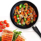 Bergner Essential Plus 5 Layer Marble Non Stick Frypan, 24 cm, Induction Base, Food Safe , Thickness 2.8mm, 1 Year Warranty, Black