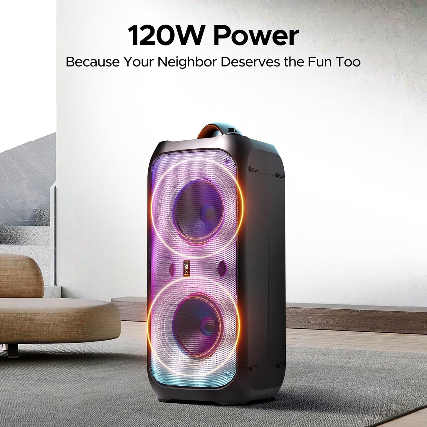 boAt Partypal 300/320 Speaker with 120 W Signature Sound