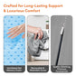 FOVERA Pregnancy Pillow for Pregnant Women | Memory Foam Maternity Pillow Wedge for Supporting Belly, Back During Pregnancy - Provides Soft-Support to The Baby Bump 