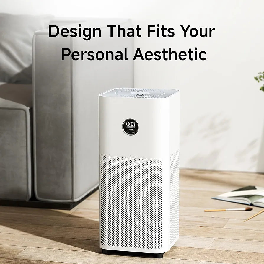 Xiaomi Smart Air Purifier 4, Best Purified Air Delivery Rate 387 m3/hr, True HEPA, traps 99.99% Virus, High coverage: 516 Sq Ft, Fast Purification in 7 Mins, RoHS & Allergy Care Certified, Alexa&GA