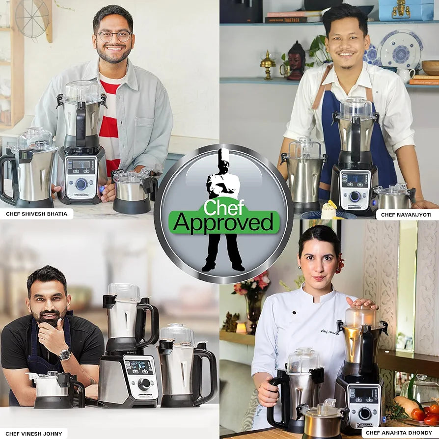 Hamilton Beach Professional Juicer Mixer Grinder 58770-IN, 1400 Watt Rated Motor, Triple Overload Protection, 3 Stainless Steel Leakproof Jars, Triple Safety Protection, Intelligent Controls, Black