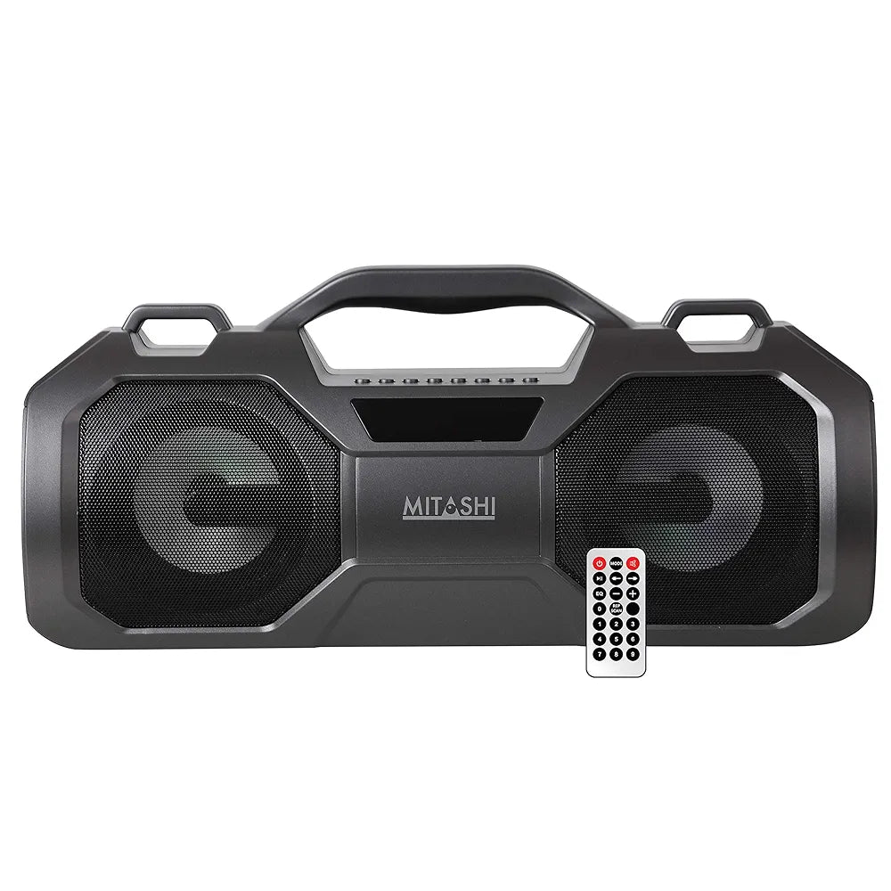 Mitashi MX 2020 Boom Box Portable Party Speaker with FM Radio and Flashing Club Lights
