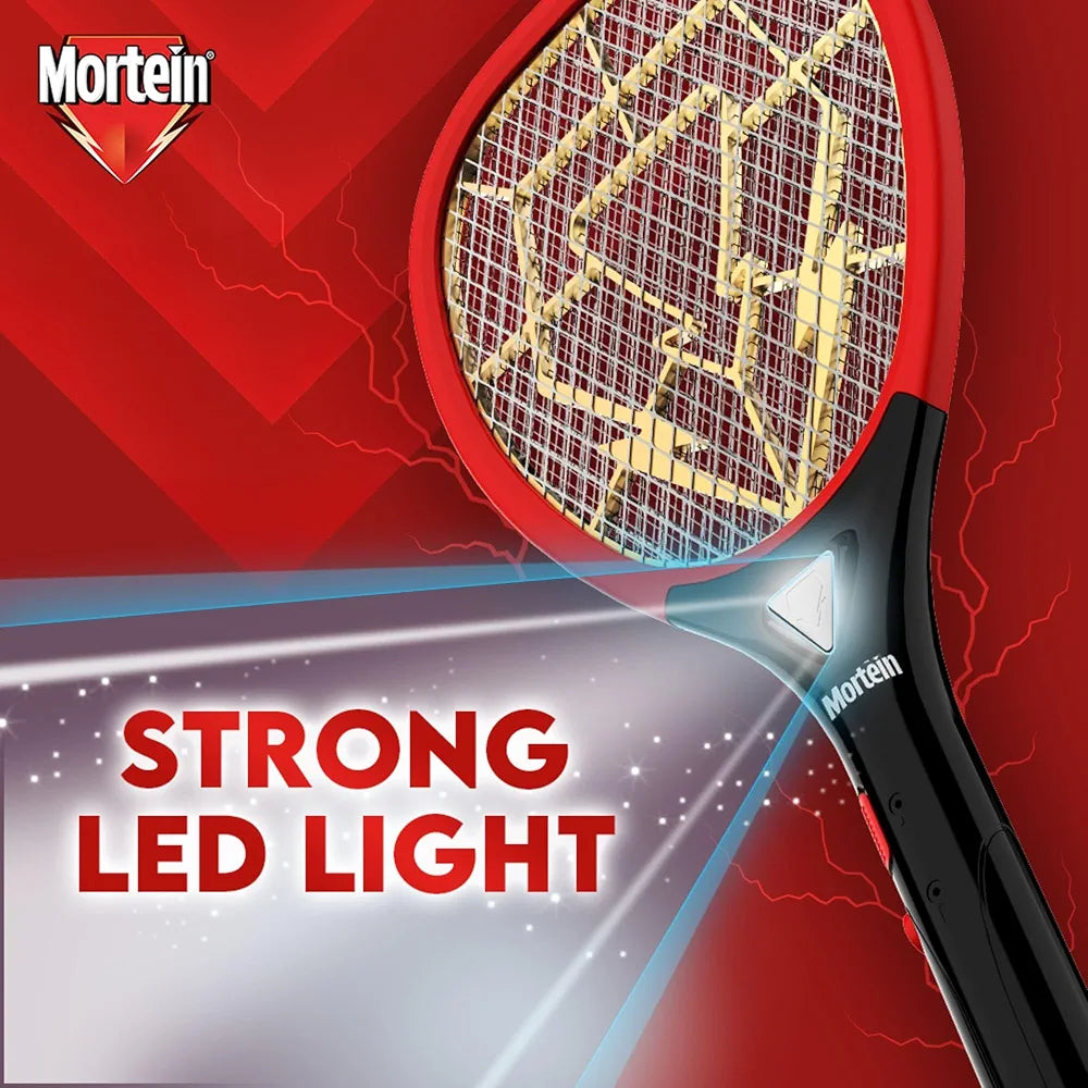 Mortein Advanced Anti-Mosquito Racquet | Mosquito Bat | Electric Fly Swatter | Mosquito Killer Racket | Bat to Hit Mosquito