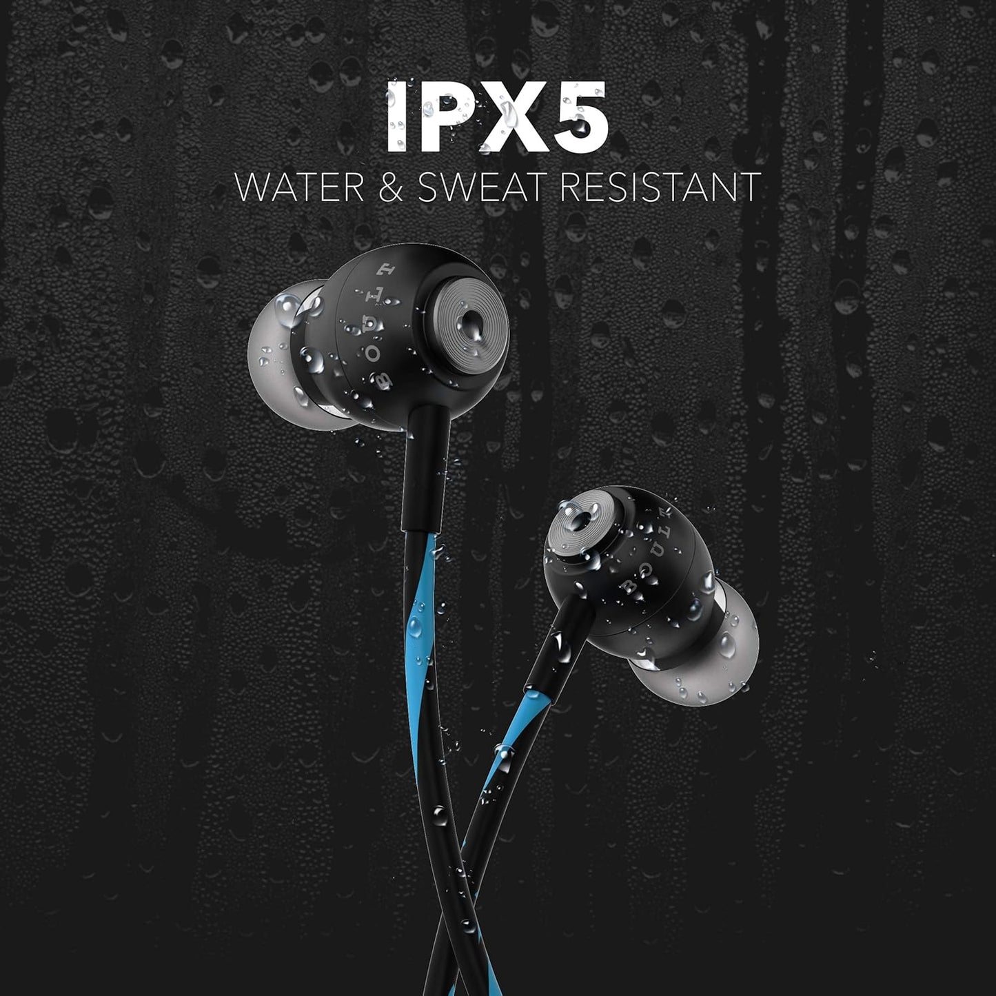 Boult Audio BassBuds Storm-X in-Ear Wired Earphones with Mic and Full Metal Body for Extra Bass