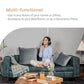 MY ARMOR Microfibre Cushion for Sofa | Soft & Fluffy Square Sofa Cushions | Decorative Sofa Pillows for Bed, Chair, Car & Living Room | Velvet Cover | Grey | Pack of 1 | 24 x 24 Inch