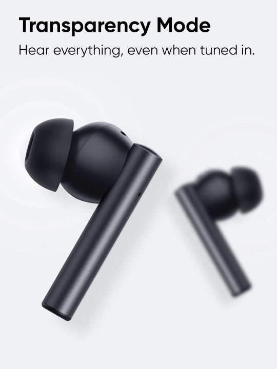 DIZO Gopods with Active Noise Cancellation by realme TechLife- Smokey Grey , True Wireless