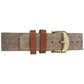 Timex Unisex TW2R42100 Weekender Tan/Brown/Cream Fabric/Leather Strap Watch