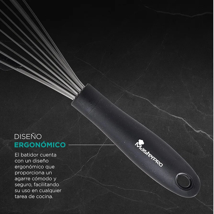 BERGNER Master Pro 2-in-1 Stainless Steel Balloon Whisk for Kitchen 