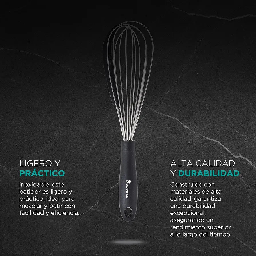 BERGNER Master Pro 2-in-1 Stainless Steel Balloon Whisk for Kitchen 