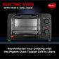 Pigeon Black 14L Stainless Steel Oven Toaster Grill - 900W