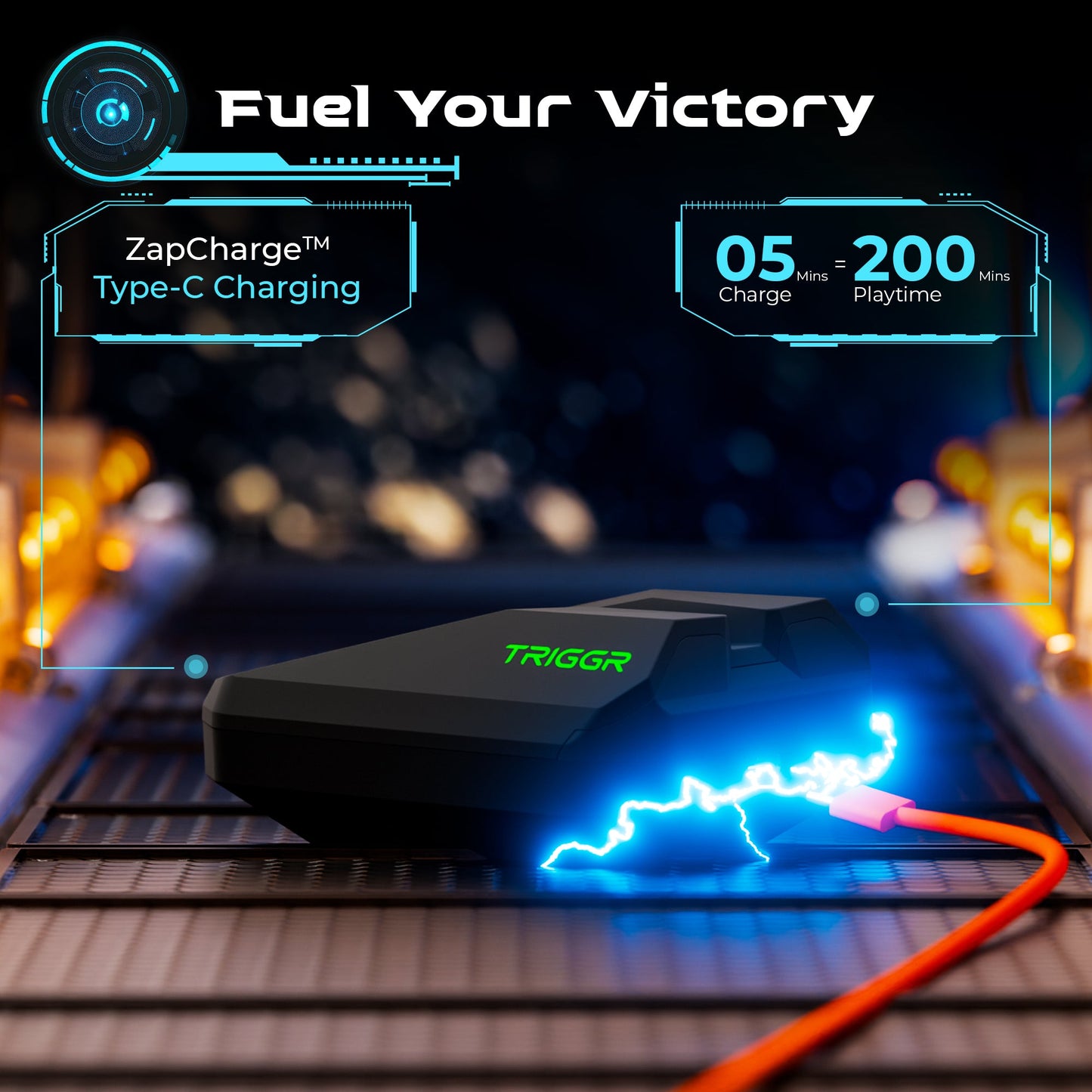 TRIGGR Kraken X4 with 13mm Drivers, 40ms Latency, ENC, 60H Battery, Rubber Finish, v5.4 Bluetooth